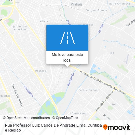 Rua Professor Luiz Carlos De Andrade Lima mapa