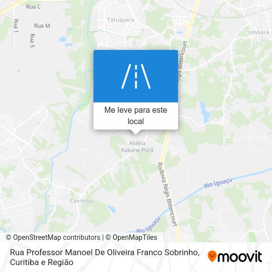 Rua Professor Manoel De Oliveira Franco Sobrinho mapa