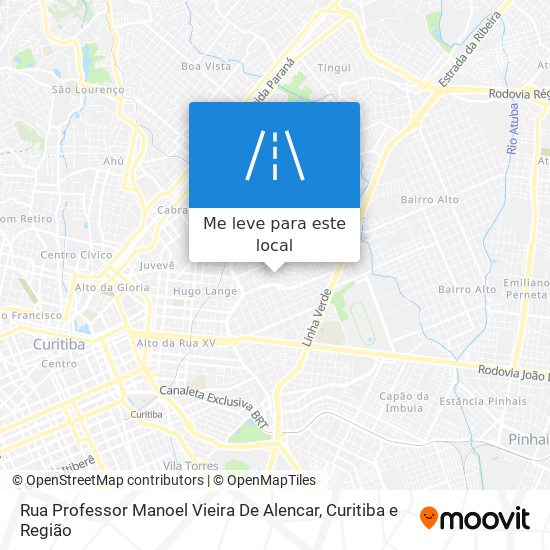 Rua Professor Manoel Vieira De Alencar mapa