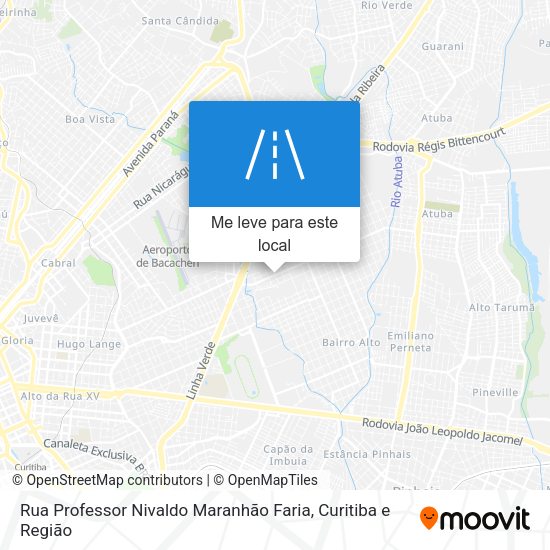 Rua Professor Nivaldo Maranhão Faria mapa