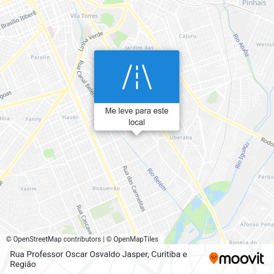 Rua Professor Oscar Osvaldo Jasper mapa