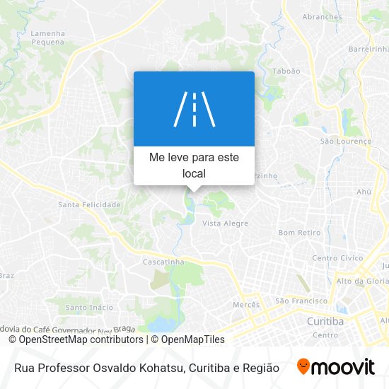 Rua Professor Osvaldo Kohatsu mapa
