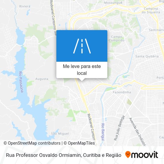 Rua Professor Osvaldo Ormiamin mapa
