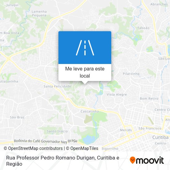 Rua Professor Pedro Romano Durigan mapa