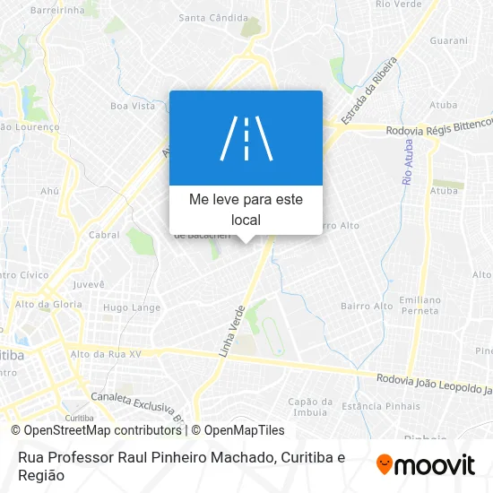 Rua Professor Raul Pinheiro Machado mapa