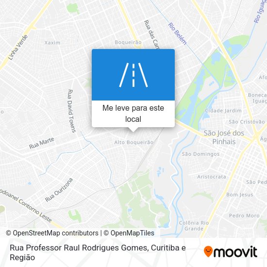 Rua Professor Raul Rodrigues Gomes mapa