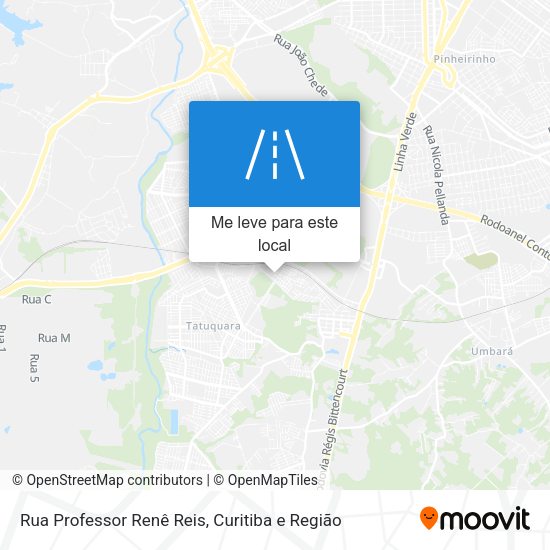 Rua Professor Renê Reis mapa