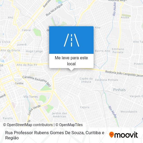 Rua Professor Rubens Gomes De Souza mapa