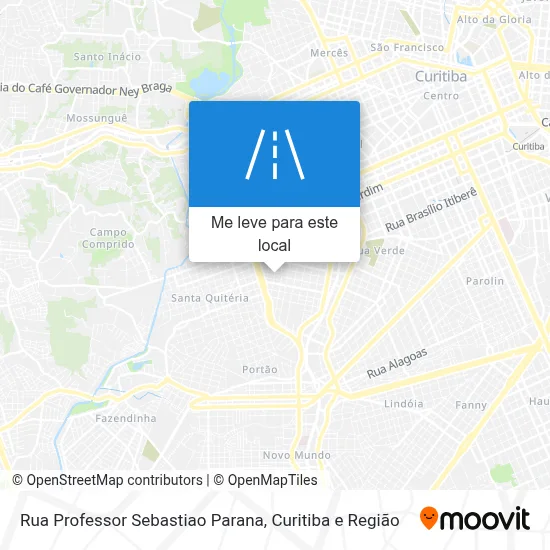 Rua Professor Sebastiao Parana mapa