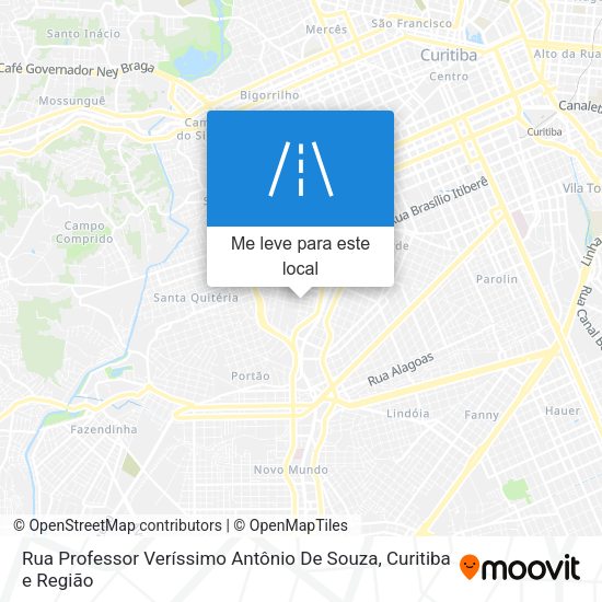 Rua Professor Veríssimo Antônio De Souza mapa