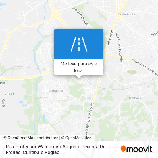 Rua Professor Waldomiro Augusto Teixeira De Freitas mapa