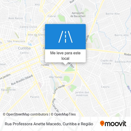 Rua Professora Anette Macedo mapa
