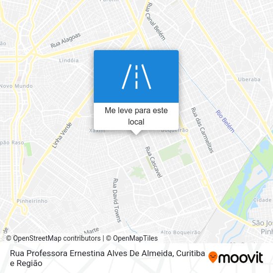 Rua Professora Ernestina Alves De Almeida mapa