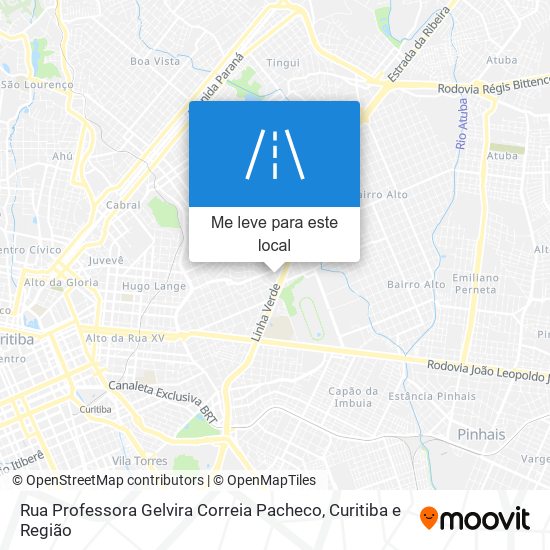 Rua Professora Gelvira Correia Pacheco mapa