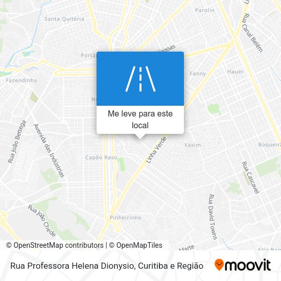 Rua Professora Helena Dionysio mapa