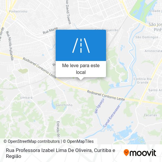 Rua Professora Izabel Lima De Oliveira mapa