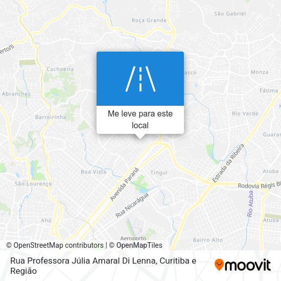 Rua Professora Júlia Amaral Di Lenna mapa