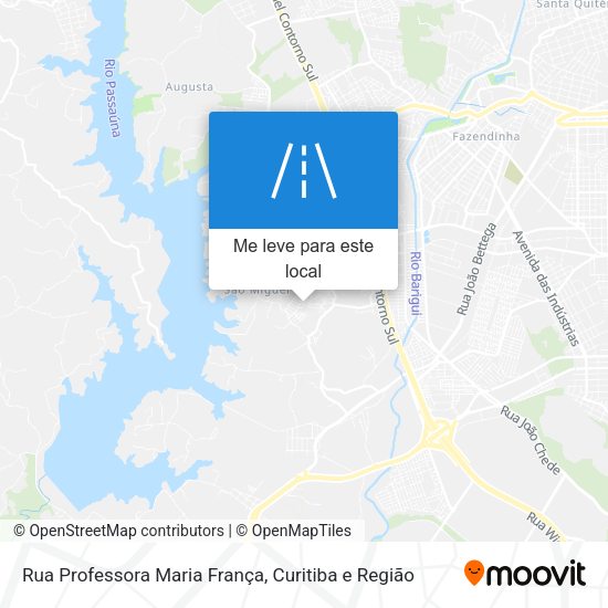 Rua Professora Maria França mapa