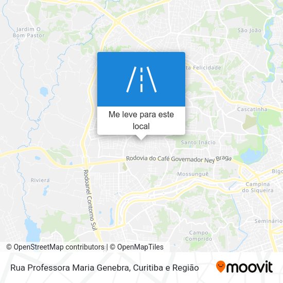 Rua Professora Maria Genebra mapa