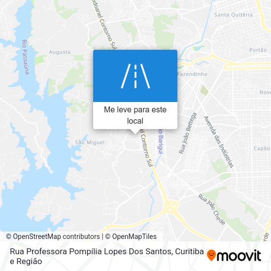 Rua Professora Pompília Lopes Dos Santos mapa