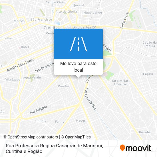 Rua Professora Regina Casagrande Marinoni mapa
