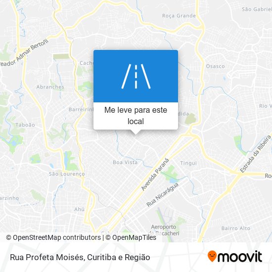 Rua Profeta Moisés mapa