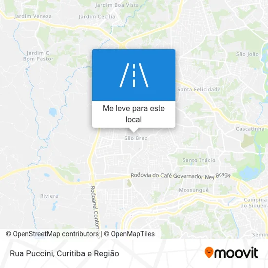 Rua Puccini mapa