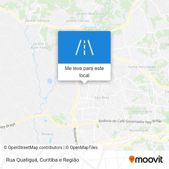 Rua Quatiguá mapa