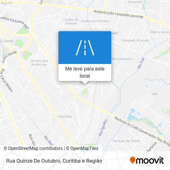 Rua Quinze De Outubro mapa