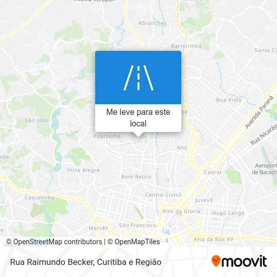 Rua Raimundo Becker mapa