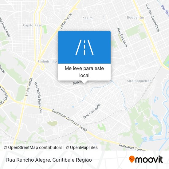 Rua Rancho Alegre mapa