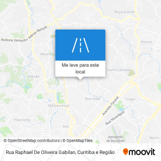 Rua Raphael De Oliveira Gabilan mapa