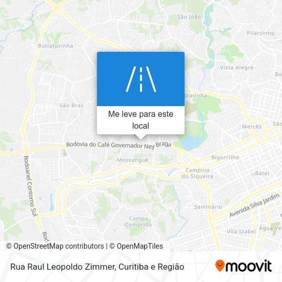Rua Raul Leopoldo Zimmer mapa