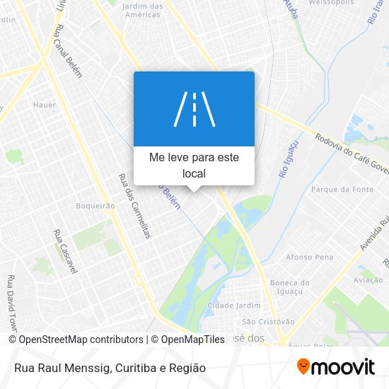 Rua Raul Menssig mapa