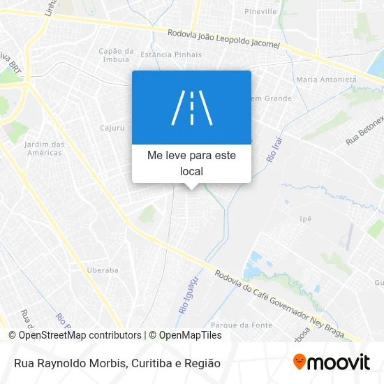 Rua Raynoldo Morbis mapa