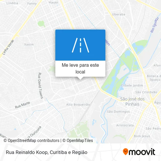 Rua Reinaldo Koop mapa