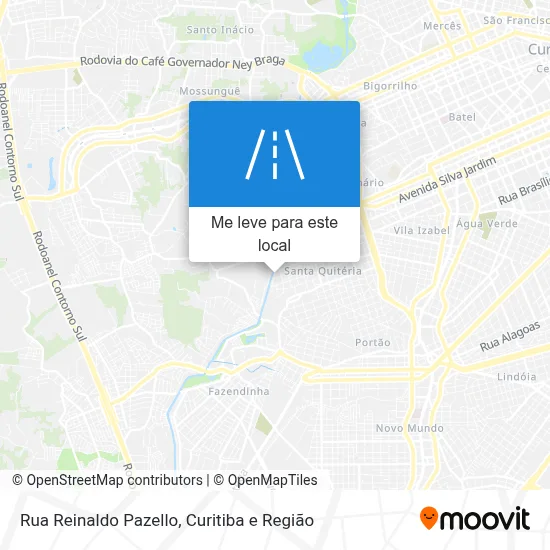 Rua Reinaldo Pazello mapa