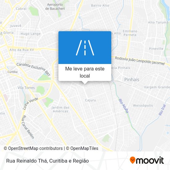 Rua Reinaldo Thá mapa
