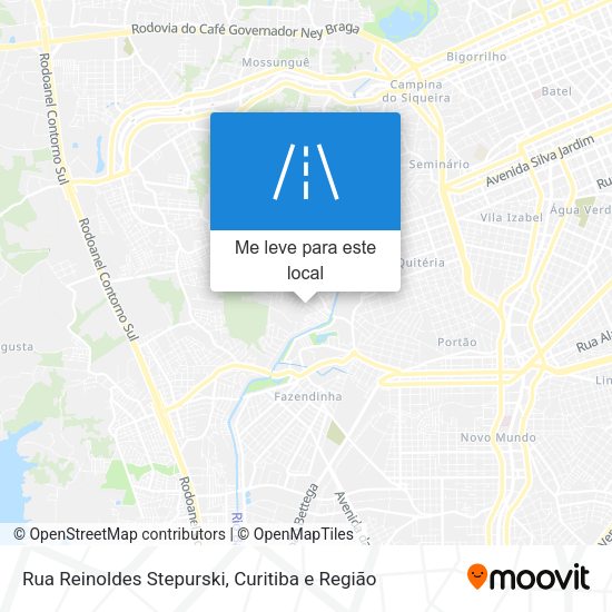 Rua Reinoldes Stepurski mapa