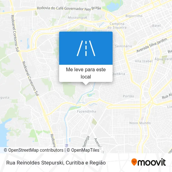 Rua Reinoldes Stepurski mapa