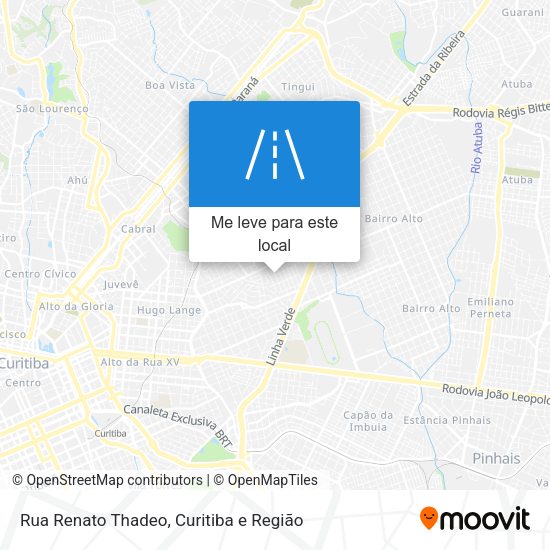 Rua Renato Thadeo mapa