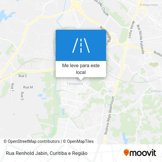 Rua Renhold Jabin mapa