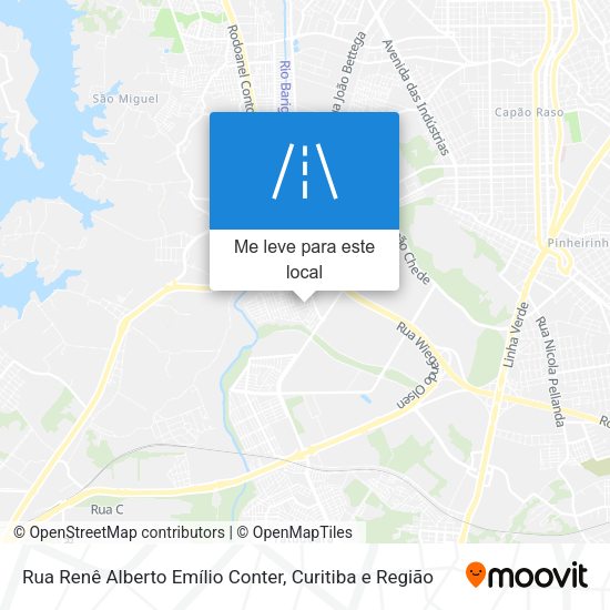 Rua Renê Alberto Emílio Conter mapa