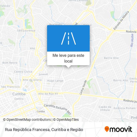 Rua República Francesa mapa