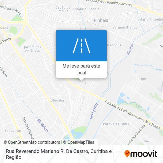 Rua Reverendo Mariano R. De Castro mapa