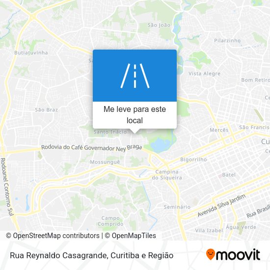 Rua Reynaldo Casagrande mapa