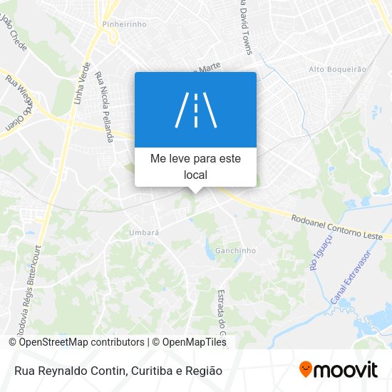 Rua Reynaldo Contin mapa