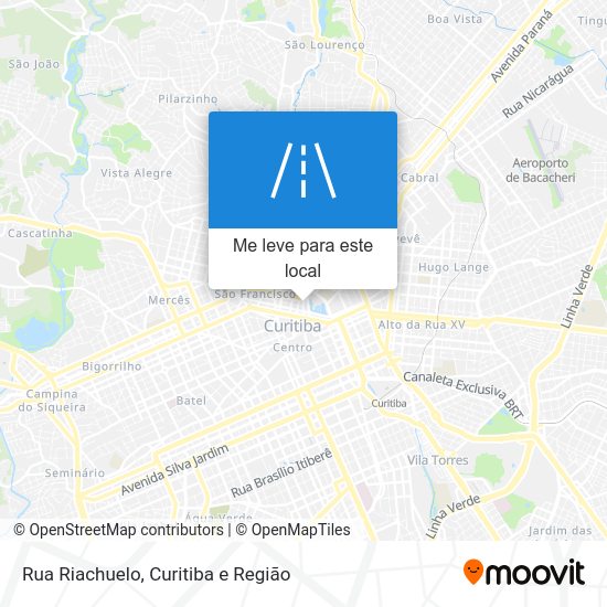 Rua Riachuelo mapa