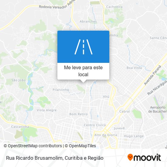 Rua Ricardo Brusamolim mapa