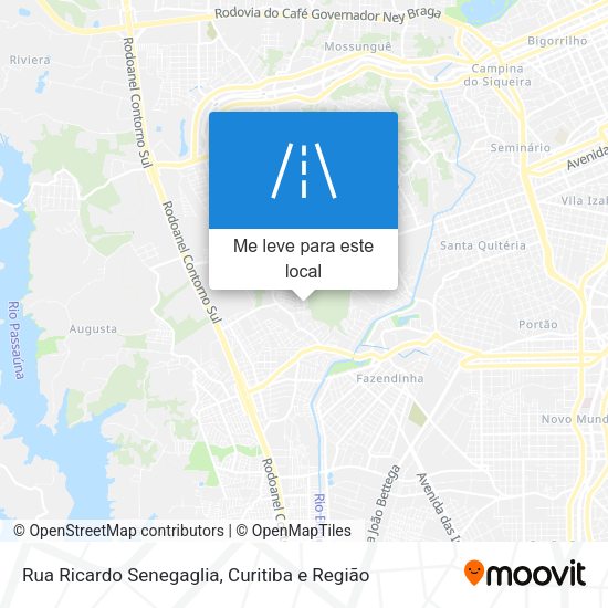 Rua Ricardo Senegaglia mapa